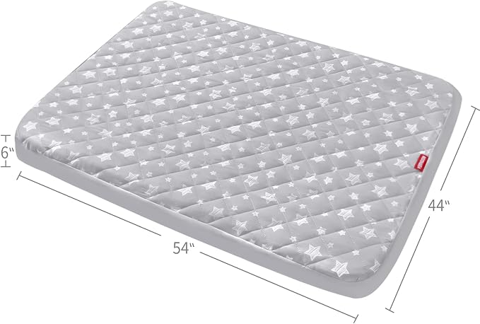 Waterproof Dog Bed Covers Replacement Lovely Grey Star Print, 44x54 Inches | Washable Pet Hair Easy to Remove, Noiseless Quilted Puppy Pet Bed Cover , for Dog/Cat, Cover Only