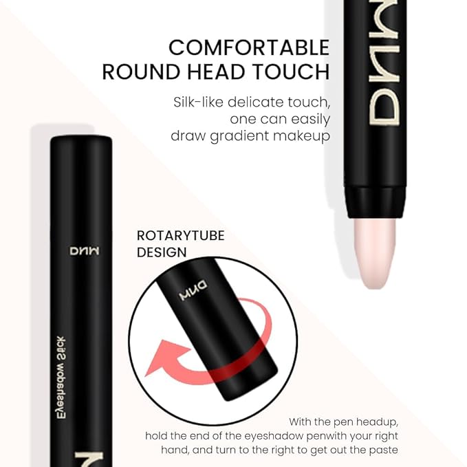 evpct 2Pcs Cream Eyeshadow Sticks Set for Eyes Waterproof, Sand Rose Shimmer Desert Matte Eye shadow Stick Pencil Pen Bulk sombras en crema para ojos 27+28