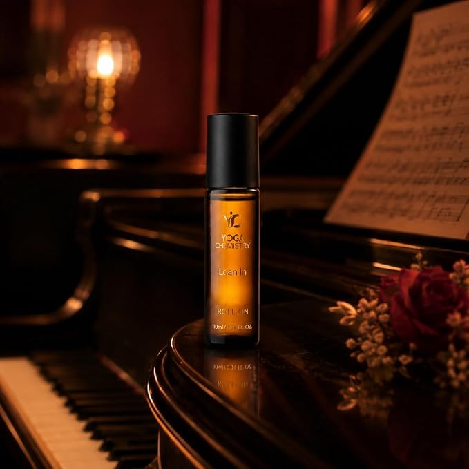 Lean in Essential Oil Roll-On 10 ml / 0.34 fl oz Pre-Diluted Pulse Point Aromatherapy Blend for Closeness and Romance Floral Woody Musky