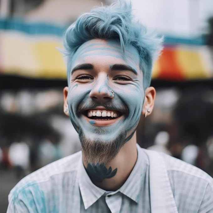 Face and Body Paint Pastel Blue (30gm)Non-Toxic High-Quality Paint for Children and Adults Halloween Makeup, Costumes, Festivals