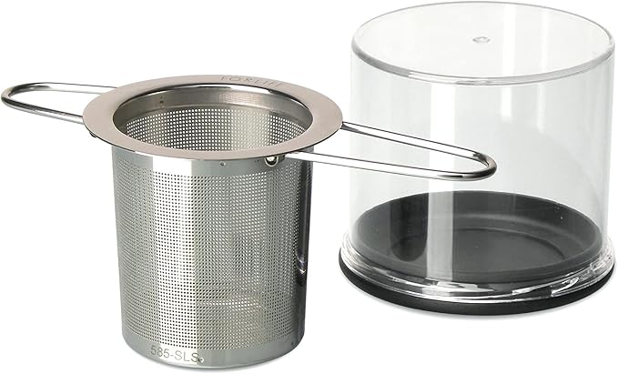 FORLIFE Stainless Folding Handle Tea Infuser with Carrying Case