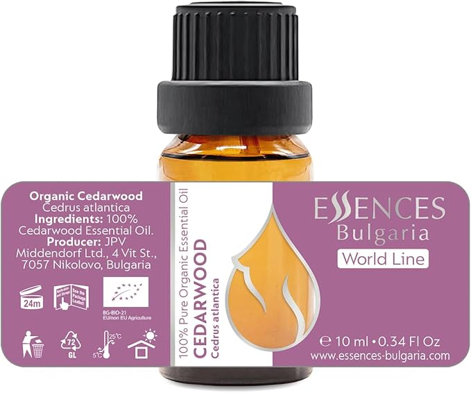 Set Evening Meditation Organic Essential Oils |0.84 Fl Oz | Frankincense (5ml) + Ylang Ylang (10ml) + Cedarwood (10ml) | 100% Pure and Natural | Undiluted | Therapeutic Grade | Non-GMO | 3 pcs