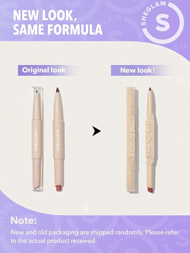 SHEGLAM 2 In 1 Matte Lip Liner and Long Lasting Lipstick Set Makeup - Deep Caramel