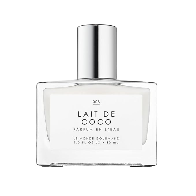 Le Monde Gourmand Lait de Coco Eau de Parfum Spray Perfume for Women, Creamy Coconut Scent with Bergamot & Vanilla Praline, Vegan & Cruelty Free, 1 fl oz (30 ml)