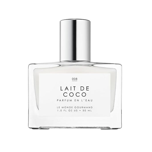 Le Monde Gourmand Lait de Coco Eau de Parfum Spray Perfume for Women, Creamy Coconut Scent with Bergamot & Vanilla Praline, Vegan & Cruelty Free, 1 fl oz (30 ml)