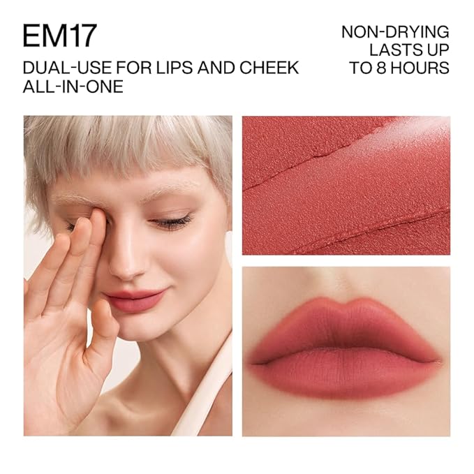 INTO YOU Matte Lipstick for Women, Matte Red Lipstick Long Lasting, High Impact Color Lip Stick, Transferproof and No Smudge Proof Velvet Lip Stain EM17