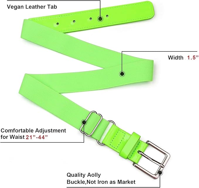 UnFader Baseball Socks and Belts Combo for Youth and Adult, Elastic Softball 2 Pair Socks and 1 Belts