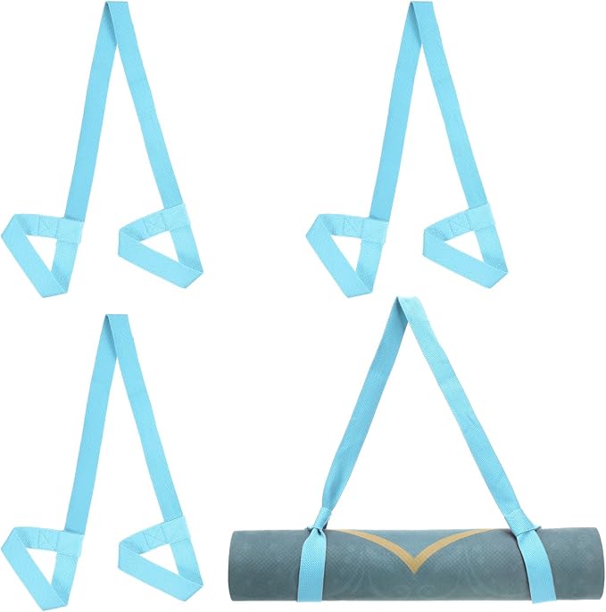 PATIKIL Yoga Mat Strap, Adjustable Yoga Mat Carrier Straps Sling Cotton Anti Slip Mat Holder Stretching Band