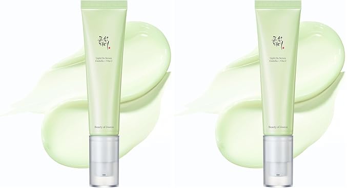 Beauty of Joseon Light On Serum Vitamin C Centella Dark Spot Fine Lines Pigmentation Correcting Serum, Hydrating Moisturizer, Korean Skin Care for Men and Women, 30ml, 1 fl.oz (Pack of 2)