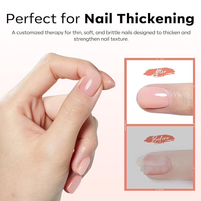 modelones Builder Rubber Gel Base Coat for Nails, Nude Pink Rubber Base Gel Nail Polish for Strengthen Apex Building Extension Protect Weak Nails Long Last U V Manicure Gift for Women