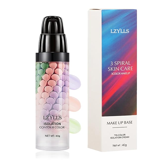 One Step Color Corrector,Color Correcting Facial Serum,Invisible Pore Face Makeup Primer,Oil Control Isolation Cream,Moisturizing Concealer Foundation for Women