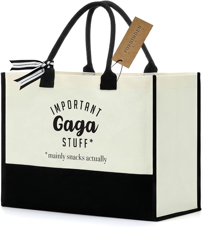 FORBIDDEN PAPER Gifts Tote Bag Important Stuff Tote Gift Gifts Birthday for Shopping Bag Grocery Bag Utility Tote