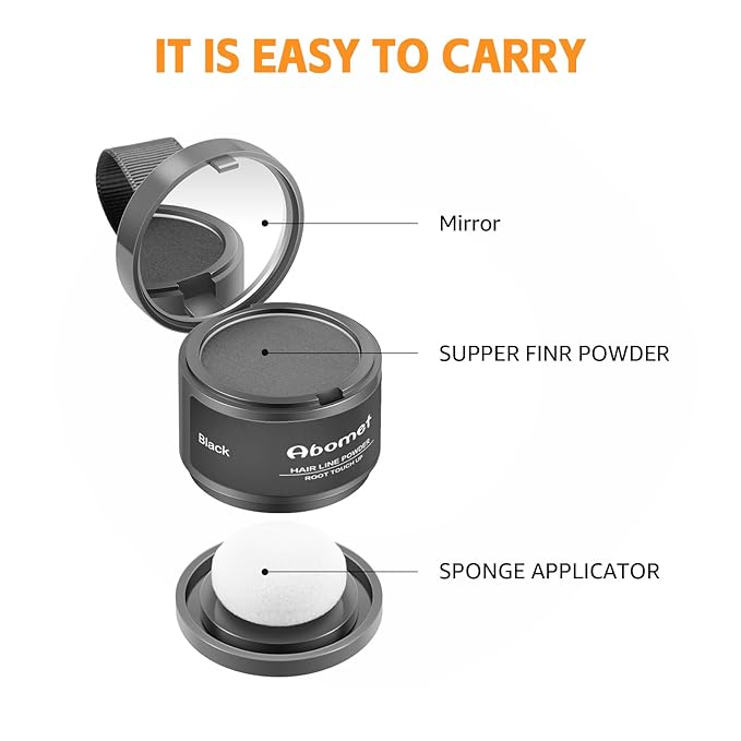Root Touch Up Instantly Gray Hair Coverage Hairline Powder, Dark Blonde, Hair Fibers For Thinning Hair For Women & Men