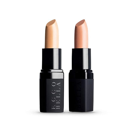 Ecco Bella FlowerColor Cover-Up Plant-Based Concealer – Full Coverage for Dark Circles, Under Eye & Spot Correction – Long-Lasting Organic Makeup for Scars & Blemishes, Natural Glow (Beige)
