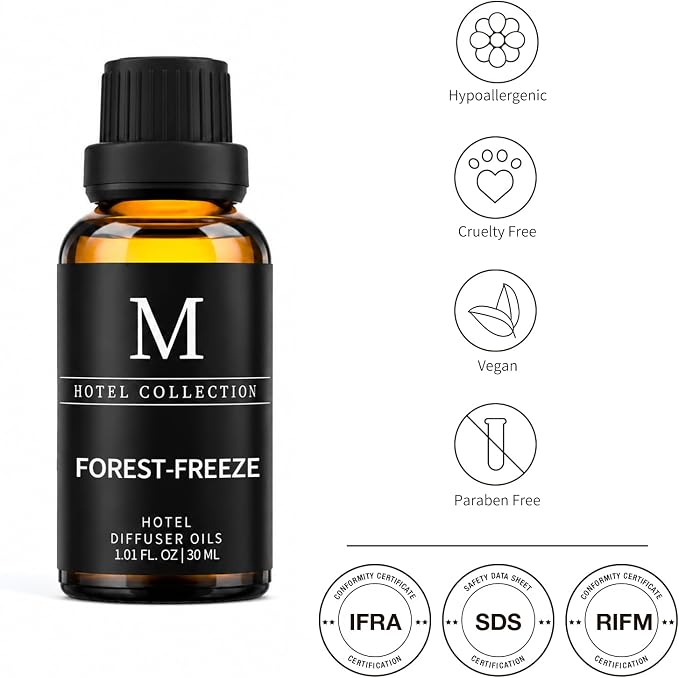 Hotel Collection Diffuser Oil-Forest-Freeze,Luxury Essential Oils for Diffuser Refill & Machines,Bolder Aroma, Longer Lasting 30ML