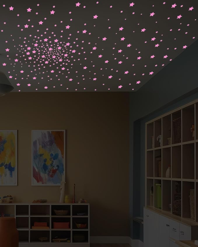 201 Pcs Glow in The Dark Stars Stickers, Boys Room Bedroom Ceiling Decor | Boys Girls Room Decor, Stars for Ceiling, Stocking Stuffers for Kids 8-12, Wall Stickers, Star Stickers, Ceiling Decor