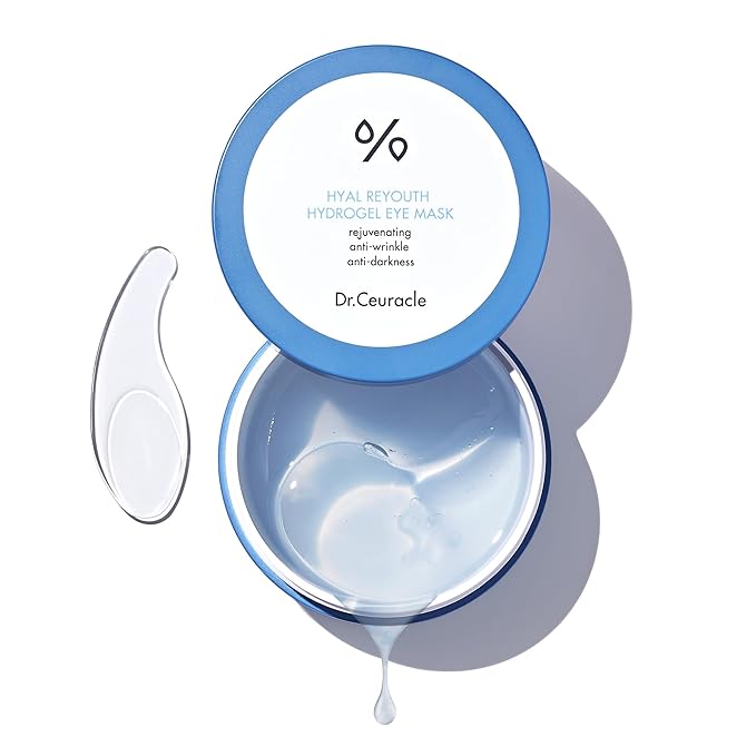 Dr.Ceuracle Hyal Reyouth Hydrogel Eye Mask Patch - Korean Under Eye Patches for Revitalizing, Wrinkle Care, Glowing, Firming Effect (60 Patches)