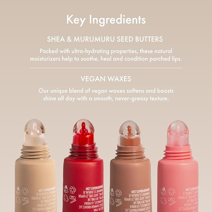 Summer Fridays Tinted Lip Butter Balm - Conditioning Vegan Lip Balm for Instant Moisture, Shine & Hydration - Sheer-Tinted, Soothing Skincare - Iced Coffee (.5 Oz)