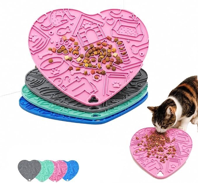Interactive Cat Puzzle Feeder & Dog Enrichment Toy, Slow Feeder for Indoor Cats, Kittens, Puppies & Small Dogs, Treat Dispensing Food Puzzle to Encourage Foraging, Mental Stimulation & Reduce Boredom
