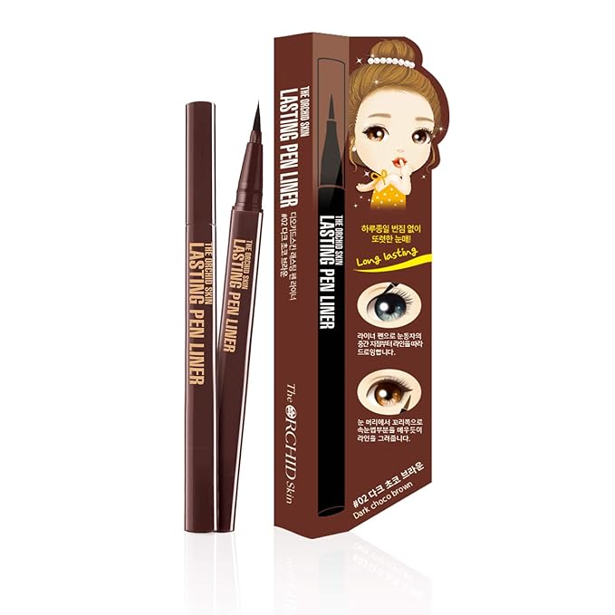 The Orchid Skin DARK CHOCO BROWN PEN LINER for Eye line, Korean Brand 0.1oz