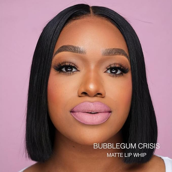 Beauty Bakerie Lip Whip Liquid Lipstick for Women, Waterproof Lip Gloss, Tint, Stain Long Lasting Hydrating Moisturizer, Matte or Metallic, 3.5mL, Bubblegum Crisis