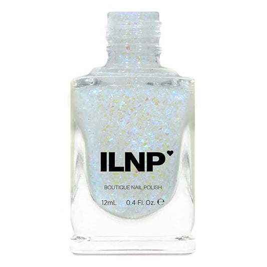 ILNP Spaced Out - Deep Blue, Purple Color Shifting Iridescent Flakie Topper Nail Polish