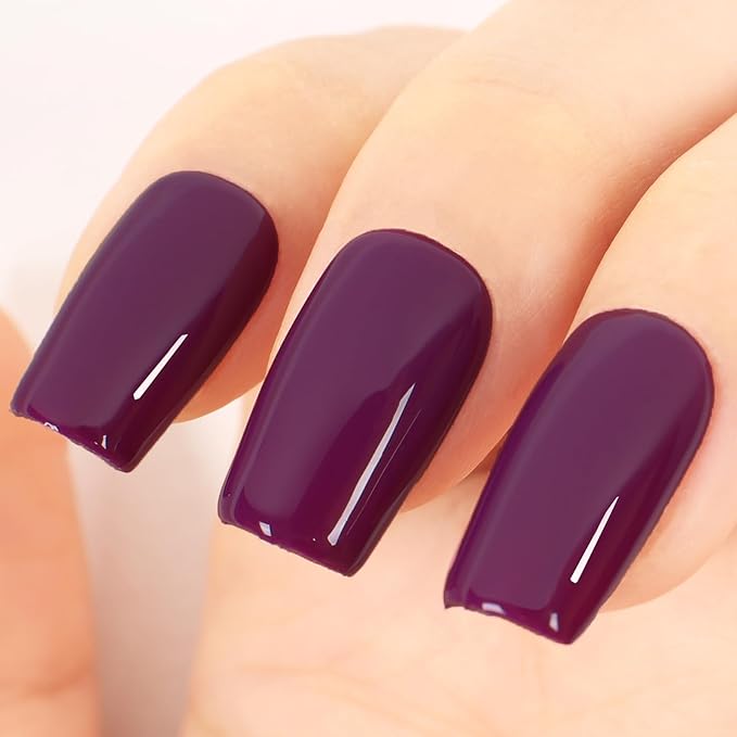 Dark Cherry Red Gel Nail Polish, 0.51 Fl Oz UV/LED Soak Off Fall Winter Deep Plum Red Color Gel Polish for Manicure Salon or DIY Nail Art at Home,Gift for Women Girls - GP0058