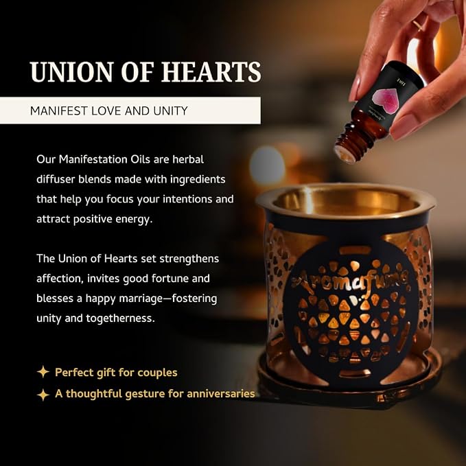 Love, Blessings,Happy Marriage Herbal Oil Diffuser Blends by Aromafume | 3 x 10ml/0.33 fl oz| Aromatherapy Oils for Manifestation & Mindfulness | Non-Toxic, Vegan, Cruelty-Free