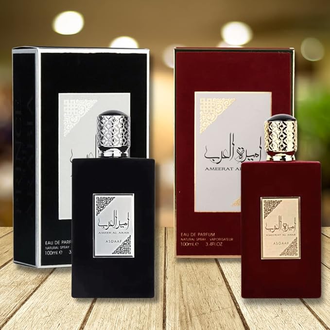 Asdaaf Ameer Al Arab and Ameerat Al Arab EDP 100ML (3.4Oz) Value Pack (VALUE PACK)