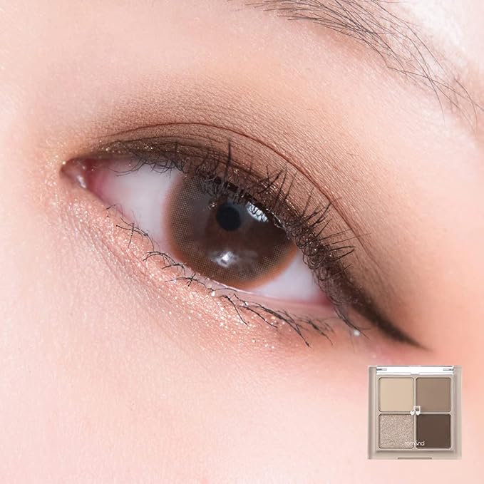 romand Better Than Eyes 6 colors | Basics Eyeshadow Palette,Velvety Texture, long-lasting makeup, Galaxy pearl glitter, MLBB, MEBB| 6g/0.21oz No.M02 DRY BUCKWHEAT FLOWER
