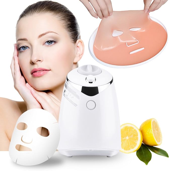 DeMoce Face Mask Maker Machine with 32 Collagen Tablets, Automatic DIY Facial Mask Kit for Home Use, Make Your Own Face Masks & Facial Creams, Beauty Gifts for Women Girls