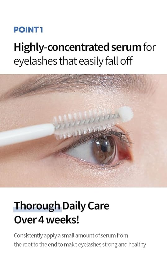 Farmstay Collagen Eyelash Serum - Highly-concentrated serum for eyelashes, Lash Growth Enhancer for Longer, Thicker, Stronger Lashes, Nourishing, Strengthening, K-Beauty, 0.35 fl. oz