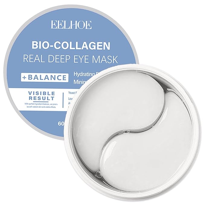 Bio-Collagen Eye Patches – 30 Pairs丨Under Eye Patches for Dark Circles, Puffiness, Fine Lines丨With Collagen, Hyaluronic Acid, Niacinamide丨Hydrating, Anti-Aging丨Korean Skincare