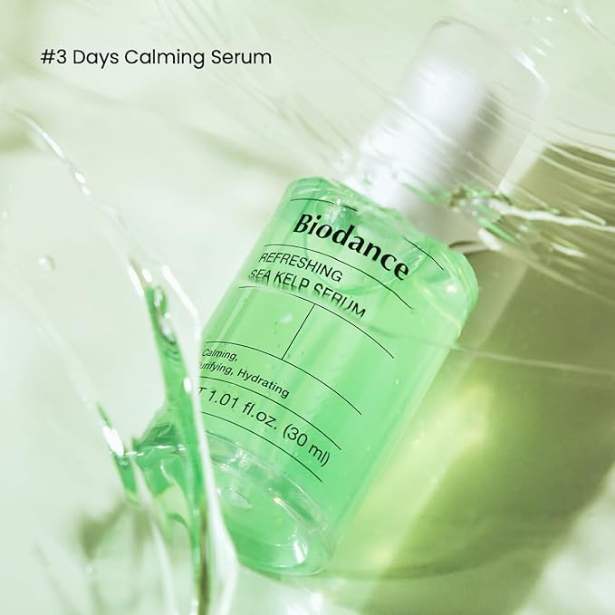 BIODANCE Refreshing Sea Kelp Serum, Oil & Sebum Control, Calming Serum for Oily & Combination Skin, Korean Skin Care, Valentines Day Gifts for Her | 1.01 fl.oz x 1 ea