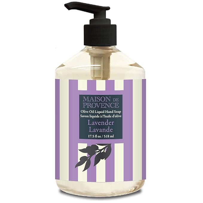 Olivia Care Liquid Hand Soap - Aromatic, Moisturizing with Organic Olive Oil, Anti-Bacterial, All-Natural Ingredients (Set of 4, Assorted Scents)