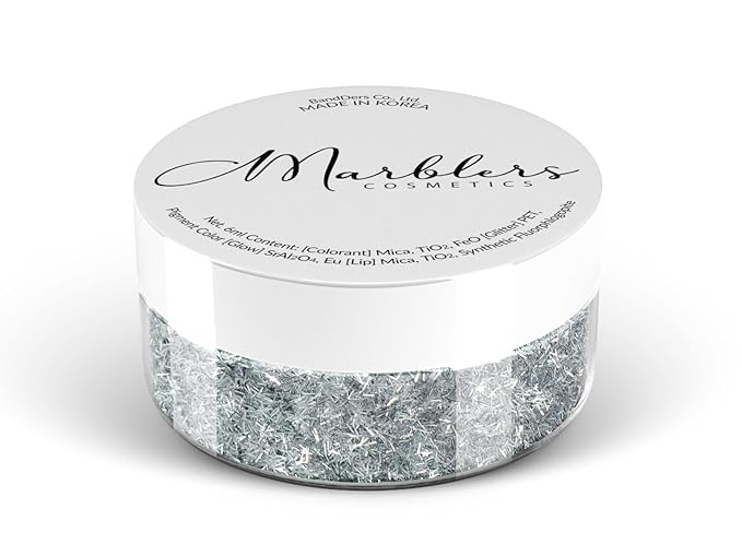 MARBLERS [Thin Line] Shape Glitter for Body & Face 0.11oz (3g) | Flake | Non-Toxic | Vegan | Cruelty-Free | Eyeshadow, Nail Polish, Nail Art | Festival, Rave & Party Makeup | Body & Face