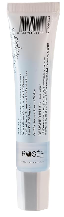 Rosee Lip Gloss Vegan & Cruelty Free Treatment, Professional Make up, Long Lasting Glossy with Shea Butter, Moisturize, Protect & Smooth, High Shine, Non-Sticky (n.Cotton Candy, 0.5)