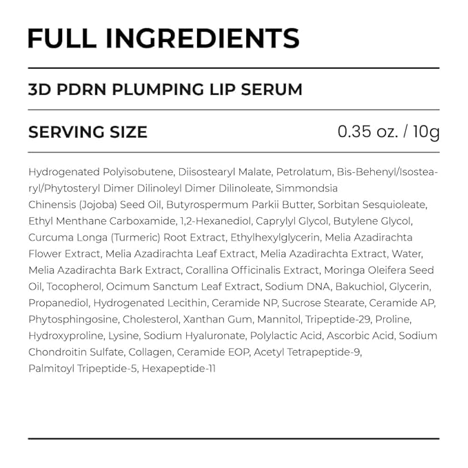 [SKIN&LAB] 3D PDRN X Collagen Lip Serum, Contains PDRN, Bakuchiol, Collagen, Plumping Effect, Smooth & Bouncy Lips, Deep Hydration – 0.35 fl. oz