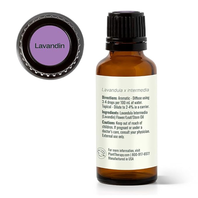 Plant Therapy Lavandin Essential Oil 30 mL (1 oz) 100% Pure, Undiluted, Supports Calm and Balanced Emotions