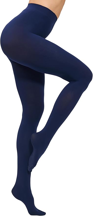 CozyWow Women's 80D Soft Opaque Tights, High Waist Solid Color Womens Tights with 30+ Colors