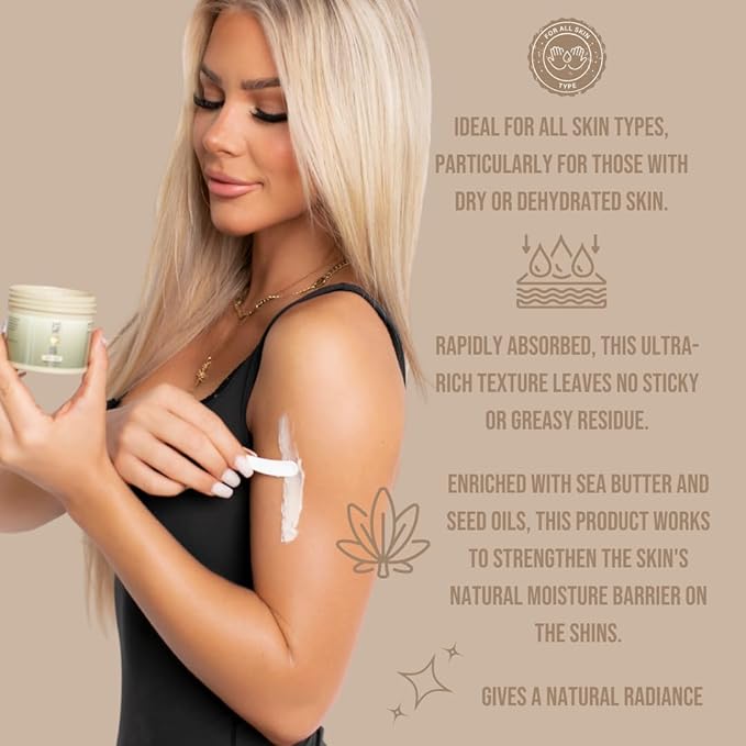 Naked Glow Whipped Body Butter for Dry Skin - Hydrating, Smoothing, Body Butter for Women and Men - Skin Moisturizer for Smooth and Glowing Skin - with Papaya Scent