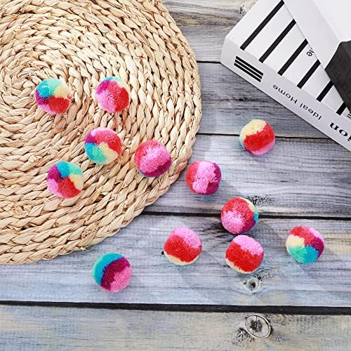 TIESOME Rainbow Cat Toy Balls, 20PCS Soft Cat Ball Toys 1.2 inch