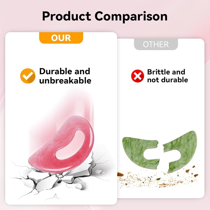 FDKJEJC Body Gua Sha Tool Cellulite Guasha Tool for Body Body Massage Tools (Natural Resin) Lymphatic Drainage Tool Guasha Tool for Face，Back, Legs, Women's Body Shaping Tools (Pink) (Pink)
