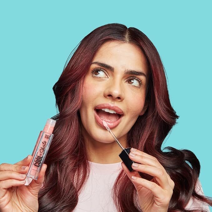 Soap & Glory Cool The Shots Plumping Lip Gloss Duo – Clear (4ml) & Nude Edition (4ml) – Hydrating & Cooling Lip Plumpers with Menthol & Vitamin E – High Shine, Vegan & Cruelty-Free