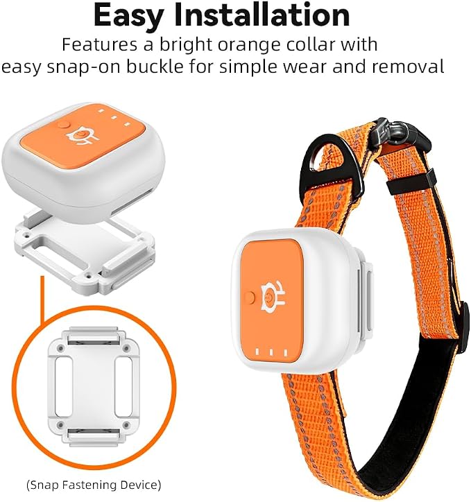 Smart GPS Tracker for Cat Dog GPS Collar Tracker for Pet Anti-Lost Device for Pets (Small for Car)