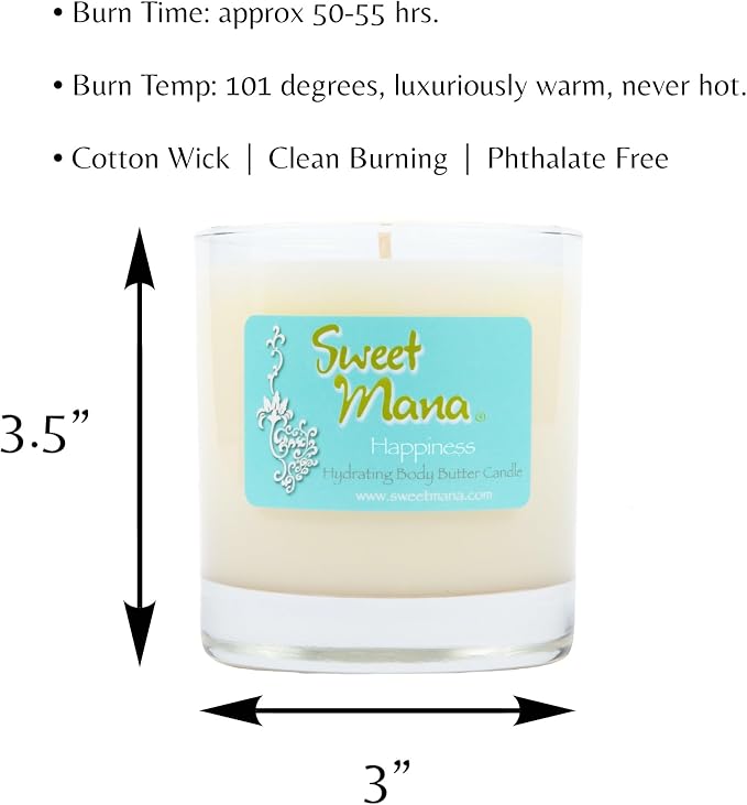 | Lotion Candle | Luxury Soy Candle | Aromatherapy Massage Candle | Massage Oil Candles | Inspire | Sea Salt + Orchid | Spa Scent | Hand Poured in USA | 9 oz.