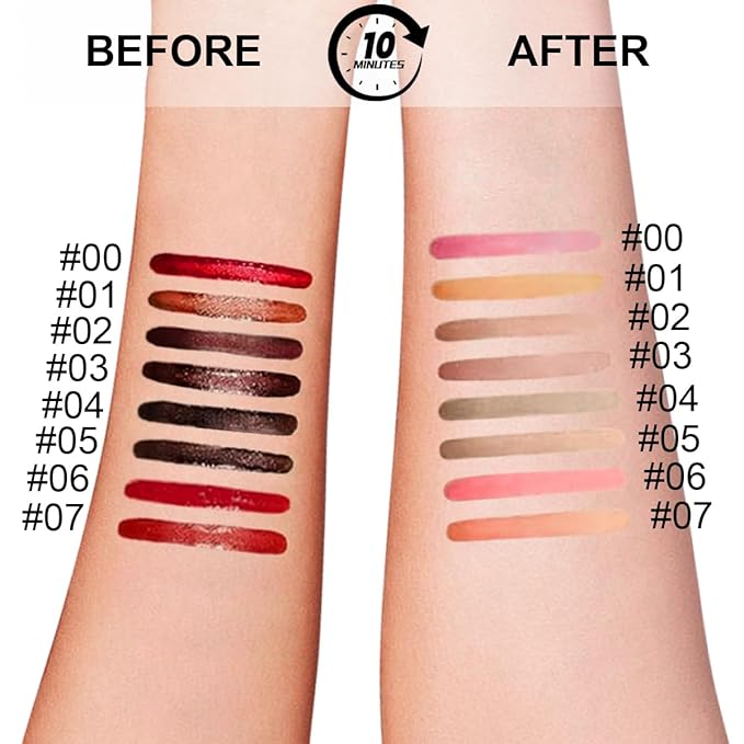 3 Colors Peel Off Lip Liner with Tweezer Kit, Rich Color Matte Finish Lip Tint Stains Makeup Set for Women, Long Lasting, Waterproof, Smudge Proof, For All Skin Types (#2, #3, #4)