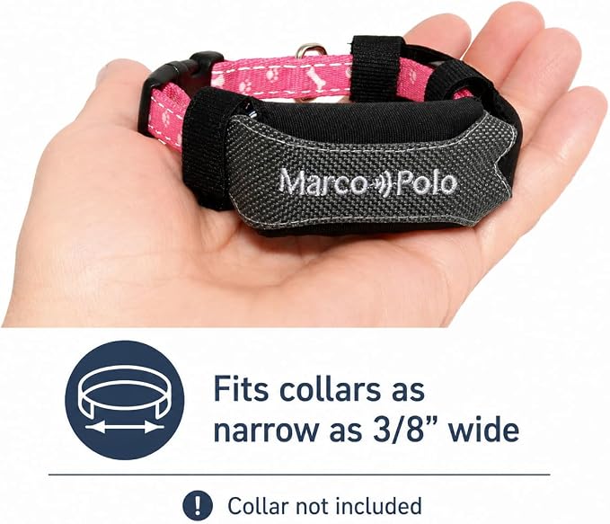Marco Polo Pet Tracker System for 2 Cats or Dogs - GPS Alternative, No Monthly Fee, Waterproof Long Range RF Finder, Multi-Pet Monitoring Safety Tags