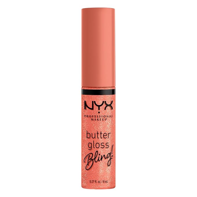 NYX Professional Makeup Butter Gloss Bling Lip Gloss, Non Sticky and Shiny Vegan Lip Makeup - Dripped Out