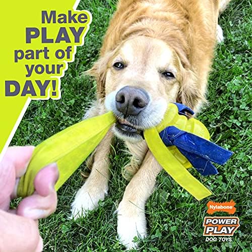 Nylabone Power Play Felt Football Gripz Fetch Toy, Squeaky Ball Chew Toy for Dogs, Large (1 Count)